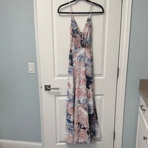 Yumi Kim Floral Maxi Dress - Pink and Blue